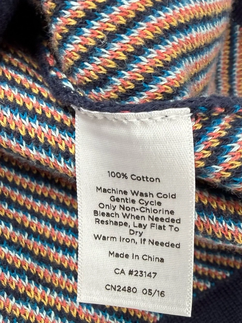 Talbots Cardigan Sweater Womens Medium Blue Multicolor Plaid Buttons Knit NWT - Picture 9 of 9